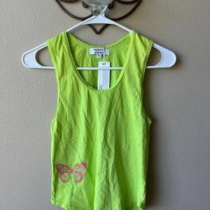 Size L Frankie’s Butterfly Green Tank Top